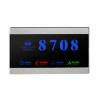 Wireless smart hotel RCU Item and tempered glass materialRoomnumberplate