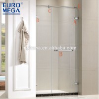 Tempered glass stainless steel cabinet shower room