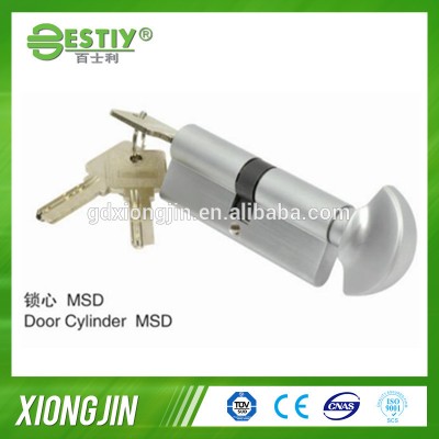 Double side Brass Lock body cylinder lock with key for aluminum door